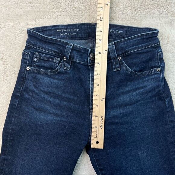 AG Adriano Goldschmied Jeans Womens Size 25R Mari High Rise Slim Straight Dark - Picture 7 of 11